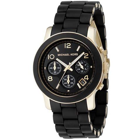 michael kors runway ceramic watch black|Michael Kors runway chronograph.